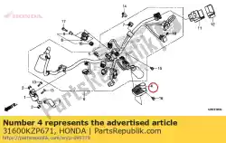 reg rect comp van Honda, met onderdeel nummer 31600KZP671, bestel je hier online: