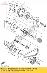 Ici, vous pouvez commander le palier auprès de Yamaha , avec le numéro de pièce 93306201YK: