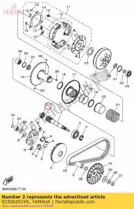 yamaha 93306201YK palier - La partie au fond