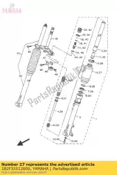 Aquí puede pedir primavera de Yamaha , con el número de pieza 1B2F33512000: