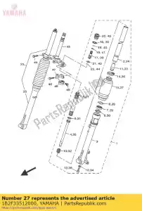 yamaha 1B2F33512000 primavera - Lado inferior