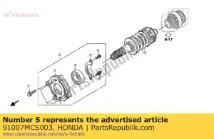 honda 91007MCS003 roulement, bille radiale, 28x62x16lu - La partie au fond