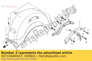 honda 50710GB4007 holder assy., helmet (honda lock) - Bottom side