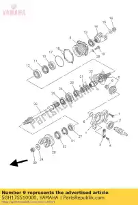 yamaha 5GH175510000 housing, bearing - Bottom side