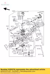 Suzuki KK92037147 klem buis - Onderkant