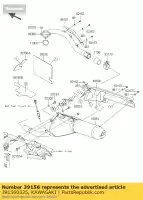 391560325, Kawasaki, pad, uitlaatdemper, rr kawasaki klx  s t sf w klx250 250 , Nieuw