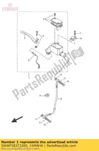 yamaha 5WWF583T2200 conjunto cilindro maestro - Lado inferior