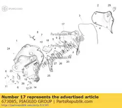tegenklep van Piaggio Group, met onderdeel nummer 673085, bestel je hier online: