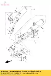 Here you can order the band, muffler from Yamaha, with part number 5PS147250000: