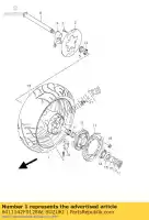 6411142F0128W, Suzuki, rueda trasera 17m / suzuki gsx 1400 2002 2003, Nuevo