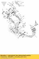 T2204732, Triumph, gruppo intestazione, non cat triumph speed triple speed triple 210445 > 461331 1050 2005 2006 2007 2008 2009 2010 2011 2012, Nuovo