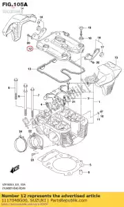 Suzuki 1117048G00 dekking comp, cyli - Onderkant