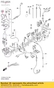 suzuki 3850041F50 chifre assy - Lado inferior