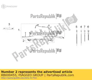 Piaggio Group RB000455 cable boom - Bottom side