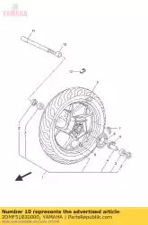 kraag, wiel van Yamaha, met onderdeel nummer 2DMF51830000, bestel je hier online: