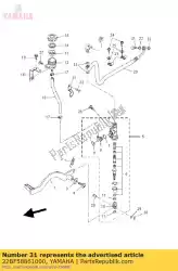 Aqui você pode pedir o suporte, mangueira de freio em Yamaha , com o número da peça 22BF58861000: