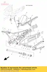 Qui puoi ordinare albero, perno da Yamaha , con numero parte 5YK221410000: