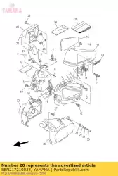 Qui puoi ordinare copertura, side2 da Yamaha , con numero parte 5BN217210033: