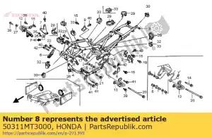 Honda 50311MT3000 brkt, l eng hang f - La partie au fond