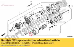 Ici, vous pouvez commander le boulon, bride, 8x60 auprès de Honda , avec le numéro de pièce 957010806000: