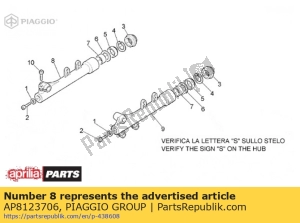 aprilia AP8123706 forcella - Il fondo
