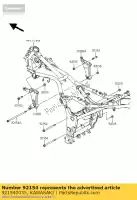 921540035, Kawasaki, bullone, flangiato, 10x135 ex250k8f kawasaki ninja 250 2008 2009 2010, Nuovo