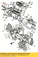 47X136450000, Yamaha, pakking, spruitstuk 1 yamaha rd rdlc 500, Nieuw