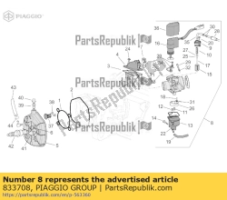 Aprilia 833708, Carburettor cpl., OEM: Aprilia 833708