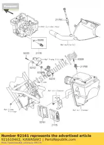 Kawasaki 921610462 damper,ecu - Bottom side