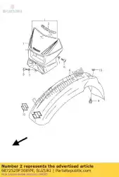 Ici, vous pouvez commander le bande, lampe frontale h auprès de Suzuki , avec le numéro de pièce 6872529F308YM: