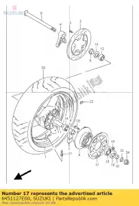 Suzuki 6451127E00 sprocket,rr, 45 - Bottom side