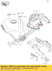 Ici, vous pouvez commander le avertissement d'étiquette, pare-brise zx100 auprès de Kawasaki , avec le numéro de pièce 560710194: