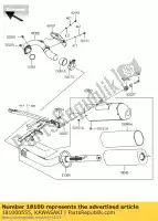 181000555, Kawasaki, body-assy-t?umik kawasaki kx  f kx250f 250 , Nowy