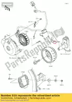 510A3100, Kawasaki, chiave di woodruff kawasaki  d estrella ke klr klx kvf ninja z 100 125 230 250 300 650 1985 1986 1987 1988 1989 1990 1991 1992 1993 1994 1995 1996 1997 1998 1999 2000 2001 2002 2003 2009 2010 2011 2012 2013 2014 2015 2016 2017 2018 2019 2020 2021, Nuovo