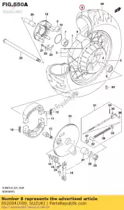 Suzuki 6520041F00 tubo completo, ruota - Il fondo