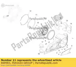 Tutaj możesz zamówić pier? Cie? Uszczelniaj? Cy o-ring od Piaggio Group , z numerem części 848983: