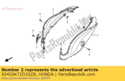 Qui puoi ordinare imposta illus * nh129m * da Honda , con numero parte 83450KTZD20ZB: