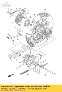 yamaha 3H0253710000 bar, spanning - Onderkant