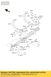 kawasaki 391781106 manifold-comp-exhaust zg1000-a - Bottom side