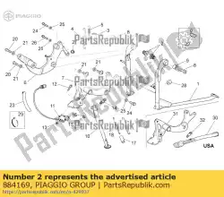 Tutaj możesz zamówić podstawa podporowa od Piaggio Group , z numerem części 884169: