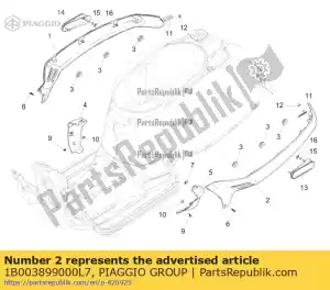 Piaggio Group 1B003899000L7 seitenverkleidung links - Dół