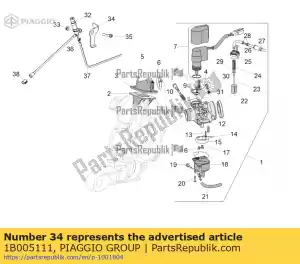 Piaggio Group 1B005111 solenoïde ondersteuning - Onderkant