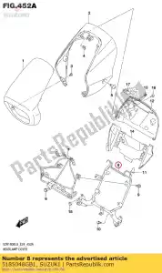 Suzuki 5185048GB1 staffa, alloggiare - Il fondo