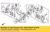 45100MT8008, Honda, remklauw, l fr honda gl goldwing se  gold wing interstate i aspencade a gl1500 gl1500se 1500 , Nieuw