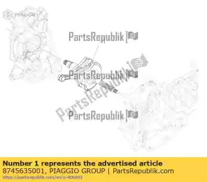 Piaggio Group 8745635001 eje motriz cat.1 - Lado inferior