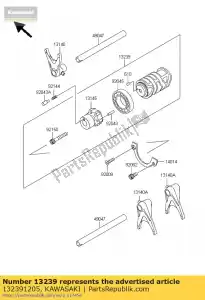 Kawasaki 132391205 drum-assy-change - Il fondo