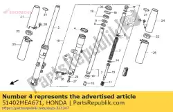 gids, zaak van Honda, met onderdeel nummer 51402MEA671, bestel je hier online: