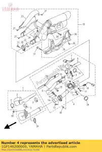 yamaha 1GP146200000 tuyau d'échappement 2 - La partie au fond