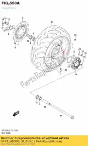 suzuki 6473148G00 spacer,rear whe - Bottom side