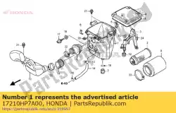 Tutaj możesz zamówić obudowa, filtr powietrza od Honda , z numerem części 17210HP7A00: